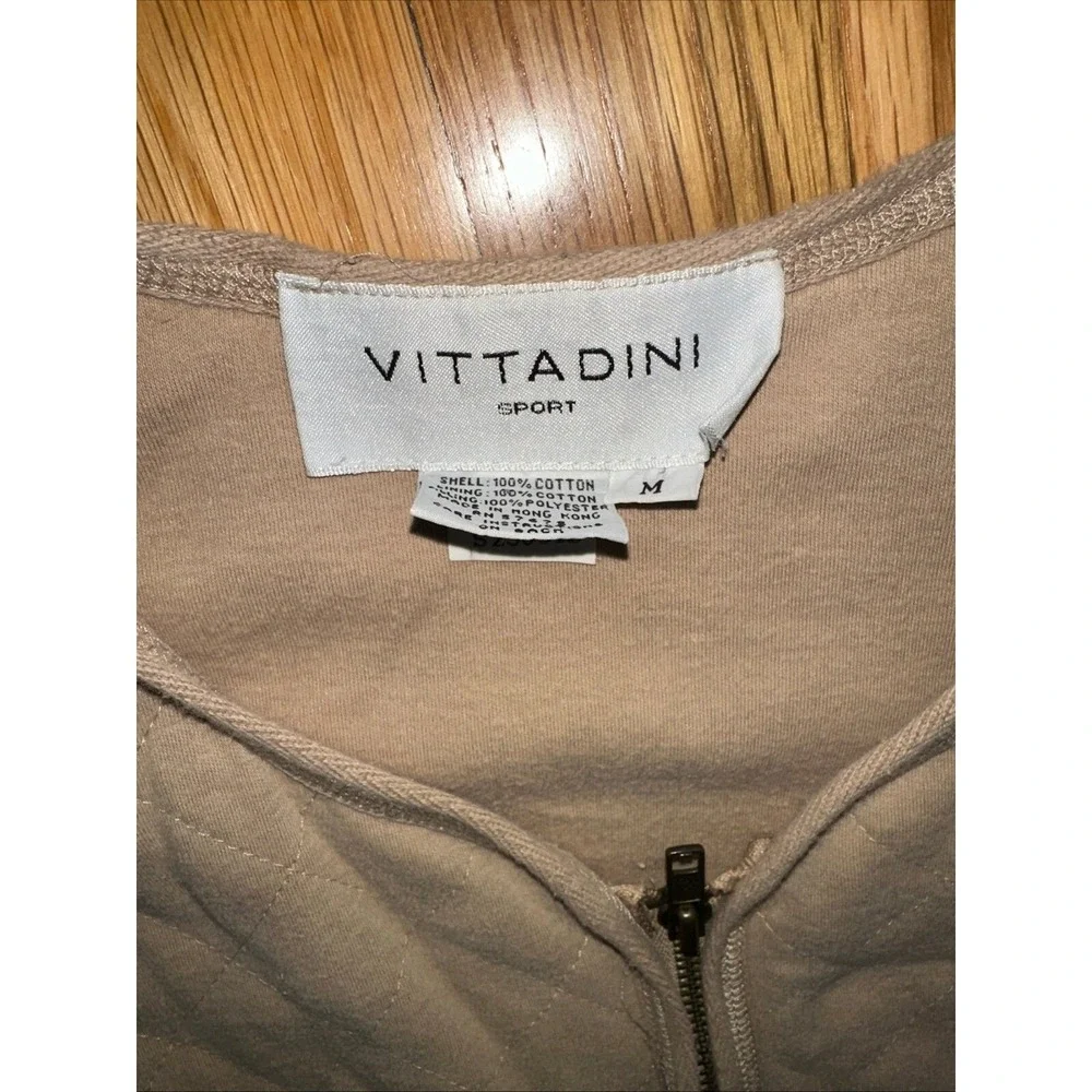 ADRIENNE VITTADINI Women's Size Medium Vest Full‎ Zip Pockets Cotton Super Comfy